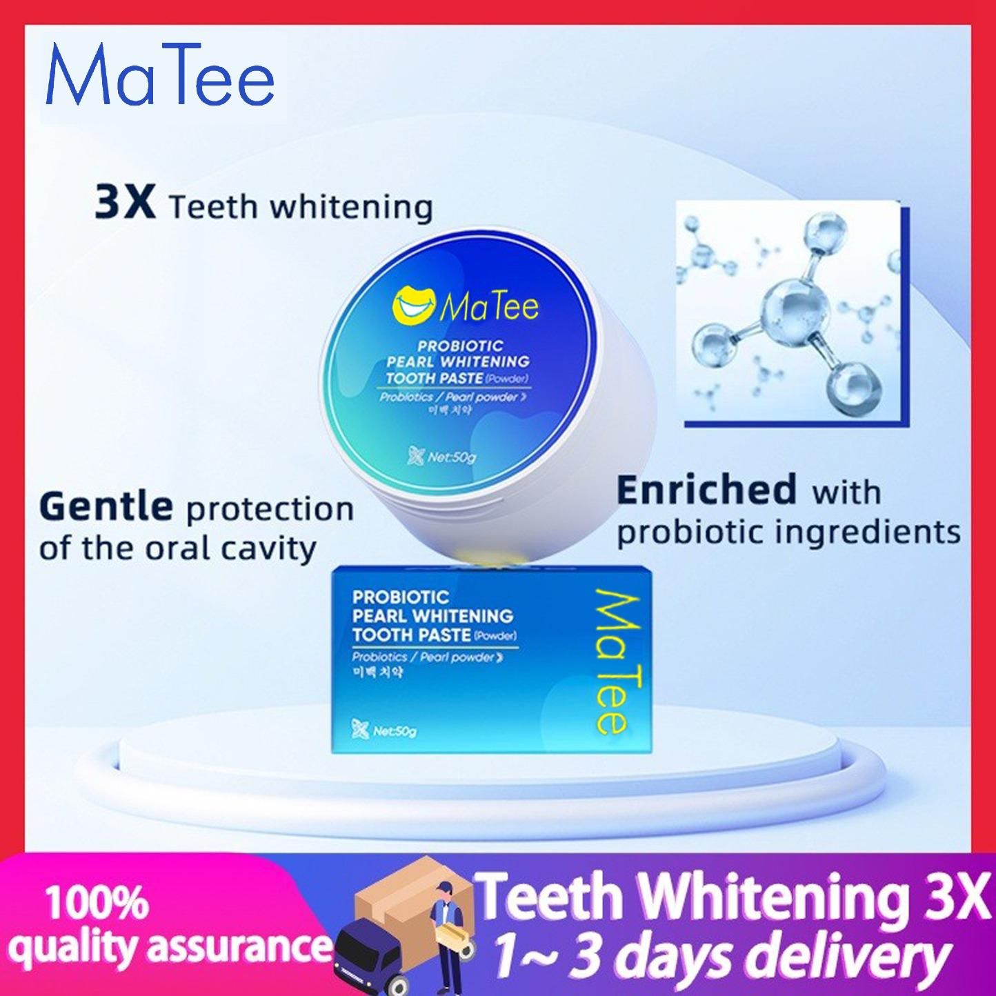 Maa Tee Probiotic Whitening Tooth Powder 50gram (Pack of 2)