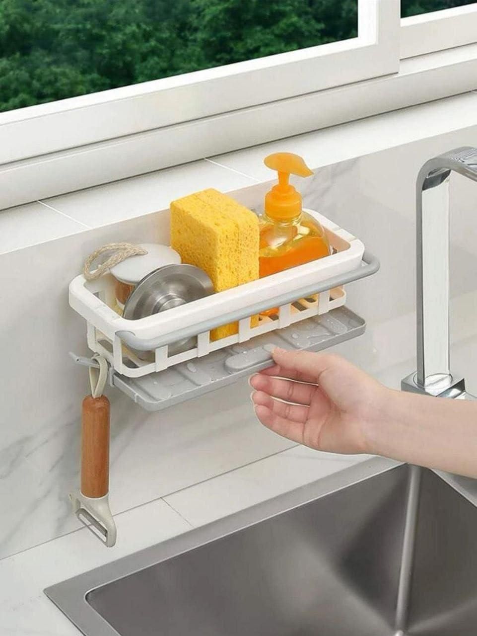 Retractable Sponge Storage Hanging Rack