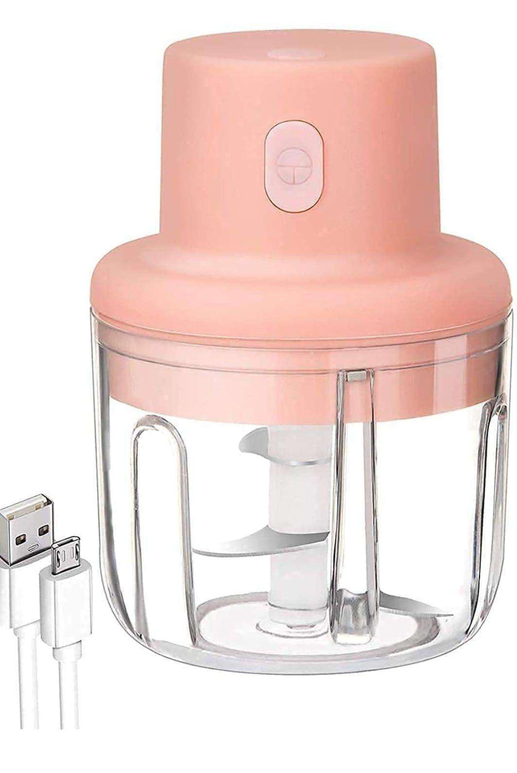 Portable USB Rechargeable Electric Fruit Vegetable Onion Garlic Cutter Food Speedy Chopper