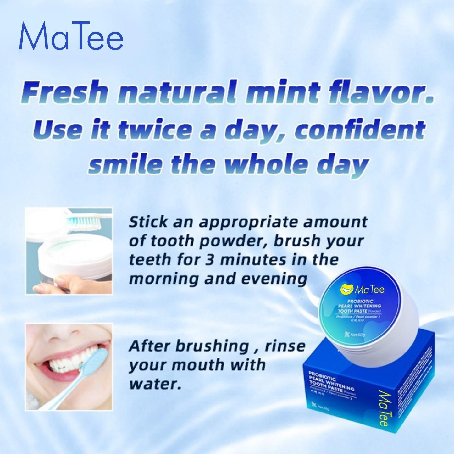 Maa Tee Probiotic Whitening Tooth Powder 50gram (Pack of 2)